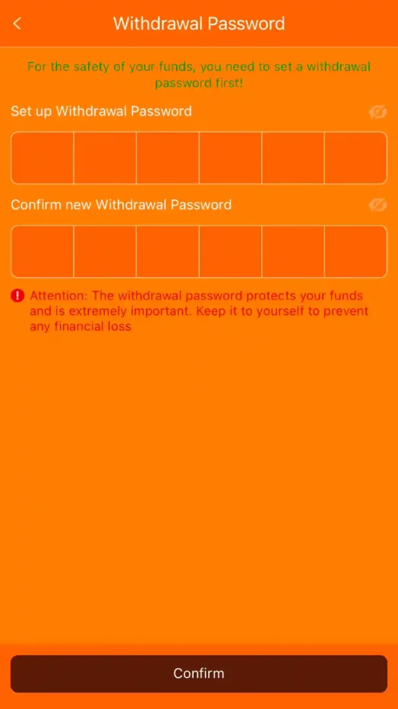 IC777 Game withdrawal account details and payment confirmation screen